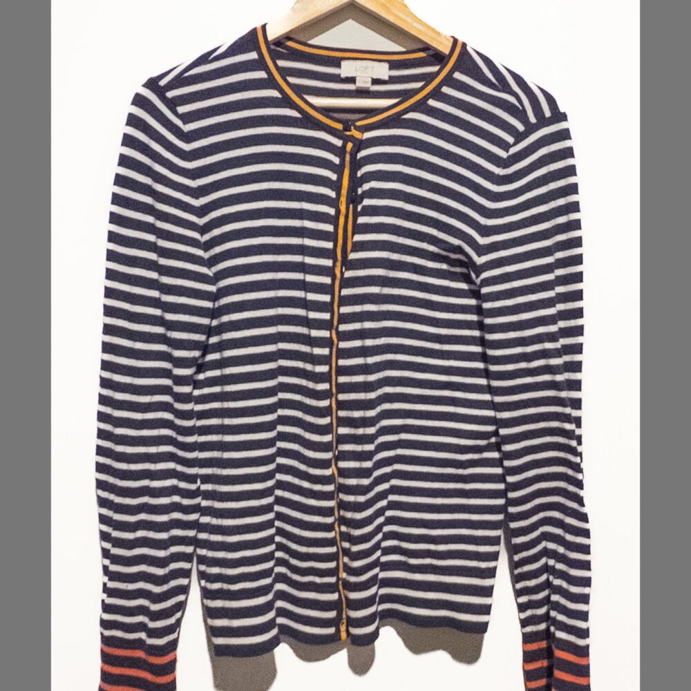 LOFT lightweight  multicolored cardigan